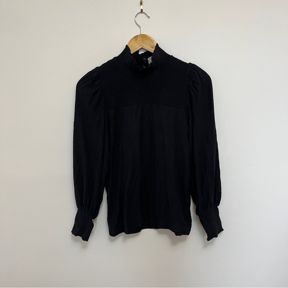 NEW NATION LTD sandrine tee in jet black Size Small - Picture 3 of 5